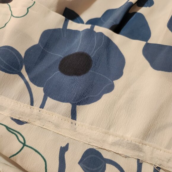 Stacy Ames *True Vintage* 50's/60's Blue Floral Day Dress, Size S (4-6), Retro - Picture 11 of 15